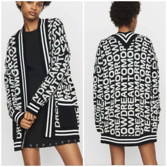 Maje Dream Tomorrow Allover Cardigan Size 1  S - Picture 1 of 16